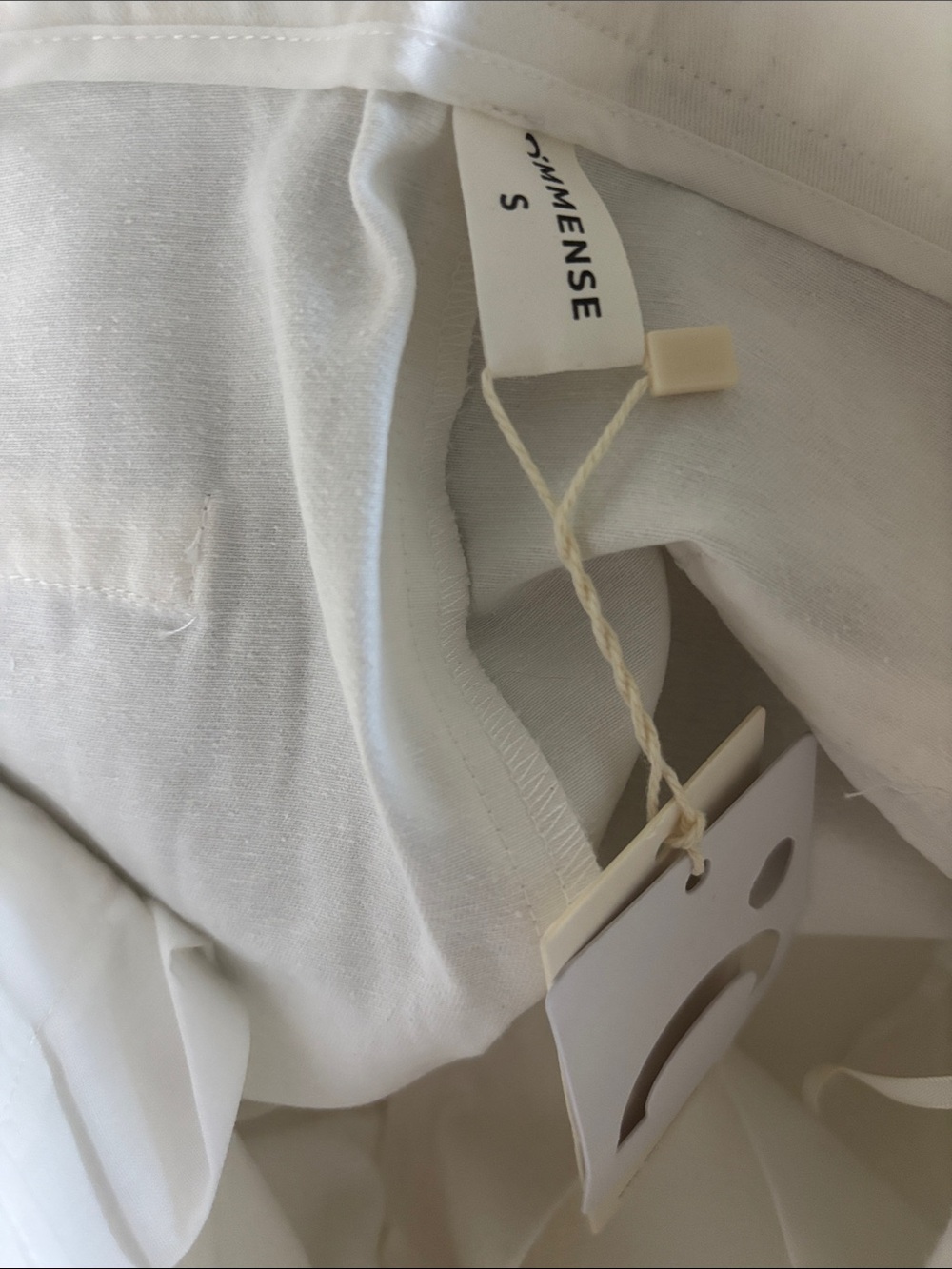 Commense Parisian Slit Maxi Skirt White size small - Picture 6 of 6